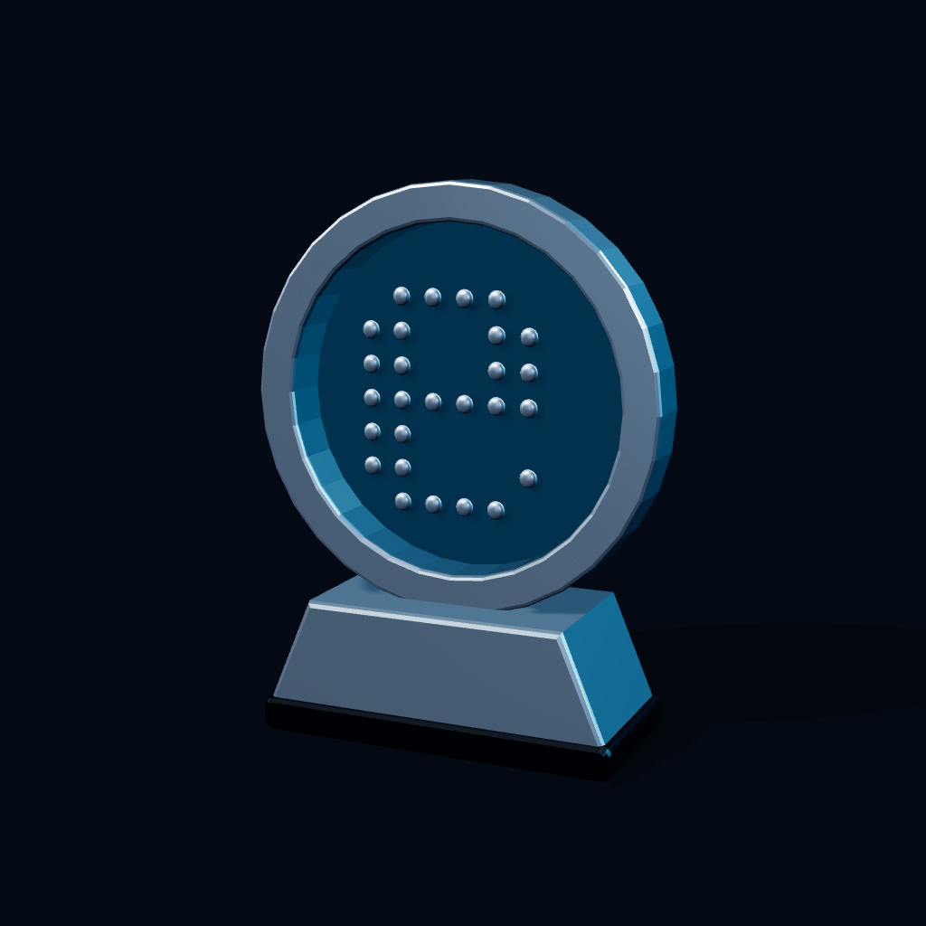 Representação 3D do prêmio Premios Evaluamos 2010 · Melhor solução de governo